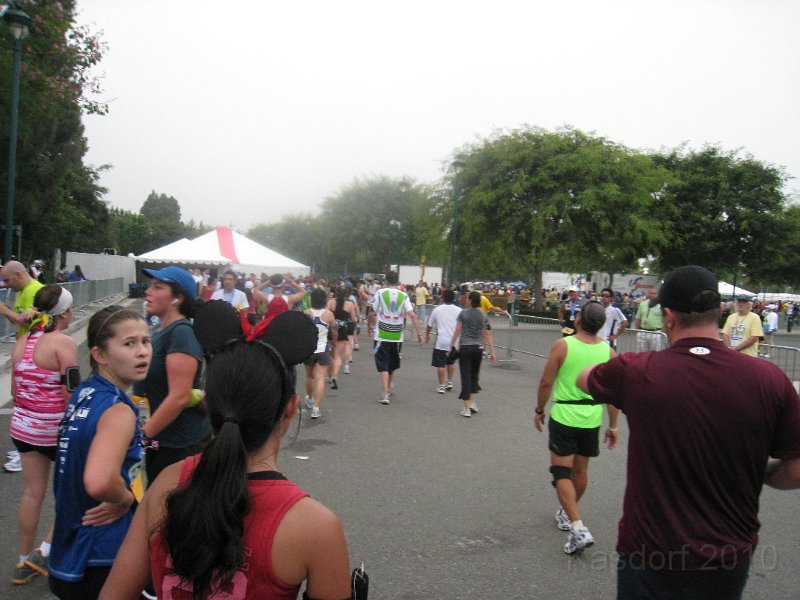 Disneyland 2010 HM Race 0520.JPG - Tired, sweaty people leaving the finish area.